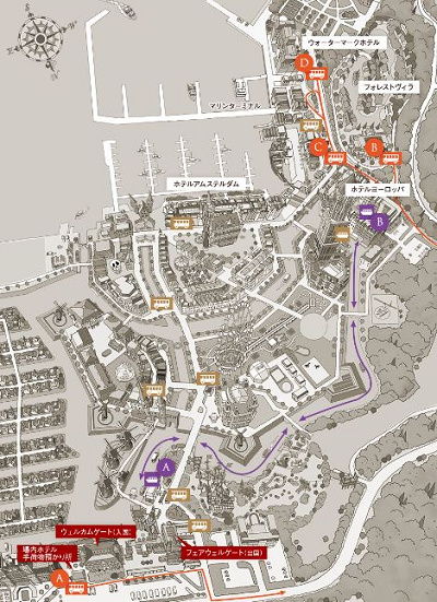 ホテルヨーロッパの地図