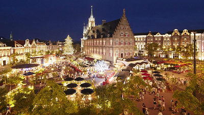 ハウステンボス夜の町並み