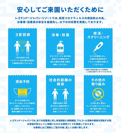 レゴランド再開にあたり安全対策&感染症予防対策を実施