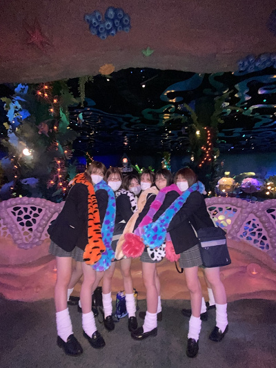 ルーズソックス キャラマフラー