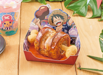 ルフィの肉ー！ ラズベリー＆塩キャラメルムース