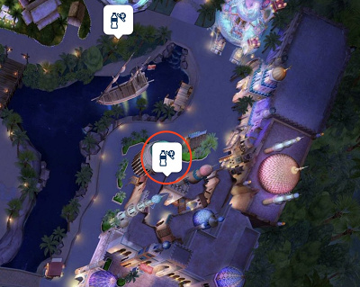 メディテレー二アンハーバーの自販機の場所