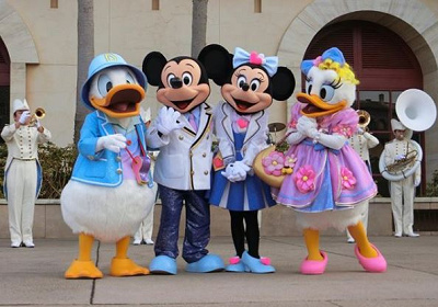 アクアスフィア周辺に登場するミッキーたち