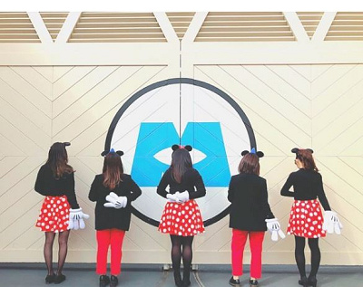 ミッキー&ミニーコーデ