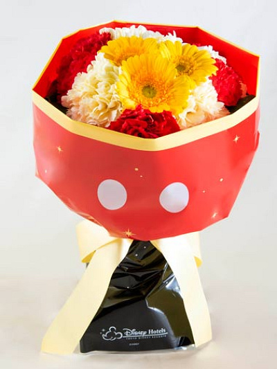 ミッキーモチーフの花束