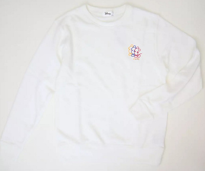 ミッキー親子ペア トレーナー（大人用・ホワイト）