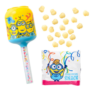 ミニオンマラカス型ケース入りスナック