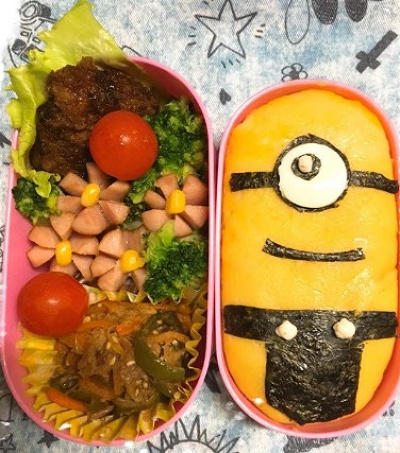 ミニオンオムライス弁当