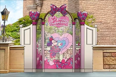 ミニーのファンダーランドのデコレーション