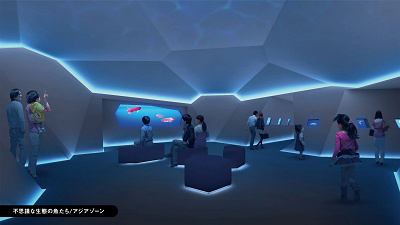 不思議な整体の魚たちアジアゾーン