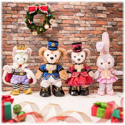 ♡ダッフィー＆フレンズ♡くるみ割り人形♡ぬいぐるみバッヂ♡2017年♡クリスマス テーマは『くるみ割り人形』！東京ディズニーシー“ダッフィーの