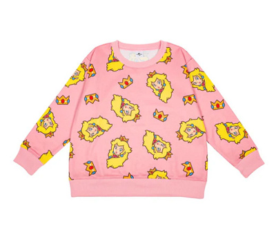 ピーチ姫のキッズスウェット