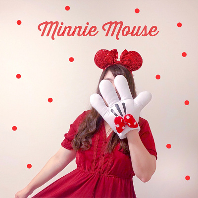 真っ赤なミニーコーデ