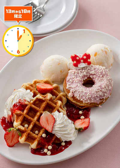 スペシャルデザートプレート(ワッフル&ドーナツ)