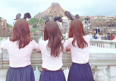 春の双子ディズニーコーデ