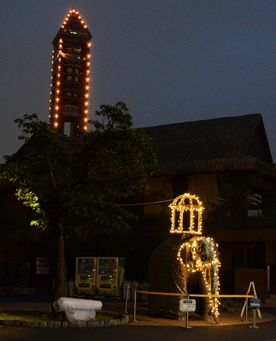 スリランカ ペラヘラ祭 風イルミネーション