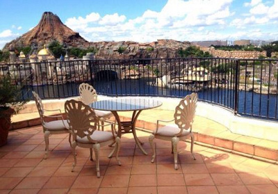 ミラコスタのテラス