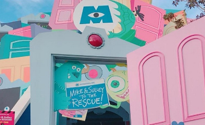 物凄くかわいいアトラクションの入り口!列はあまり並びません