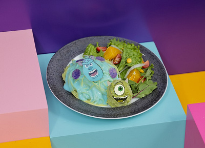 2人は名コンビ!スパゲッティプレート