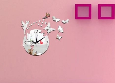 ティンカーベルミラー時計