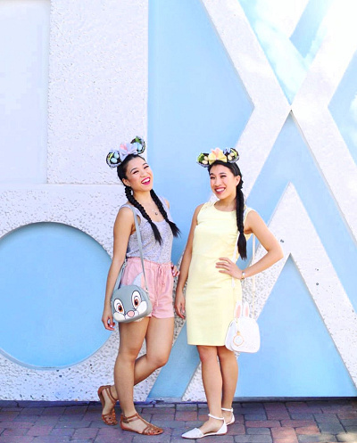 とんすけ&ミス・バニーコーデ