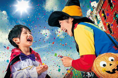 パーク中で“トリック・オア・トリート！”