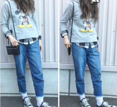 シャツを中にイン♪