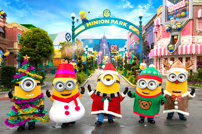 【USJ公式】 ユニバ　ミニオンズ　クリスマスツリー USJの「ユニバーサル・クリスタル・クリスマス」ツリーや