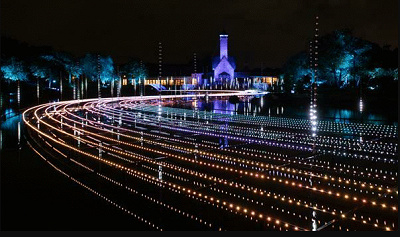 水上イルミネーション