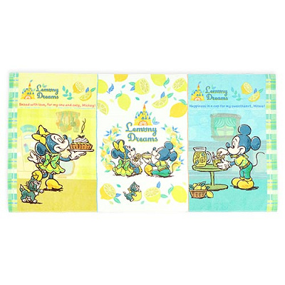 ワイドバスタオル(ディズニーレモン柄グッズ)