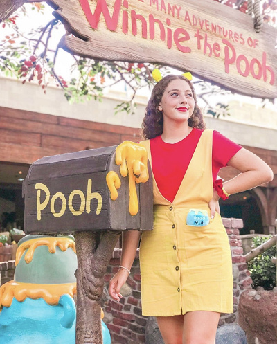 プーさんコーデ(ディズニーキャラクターコーデ)