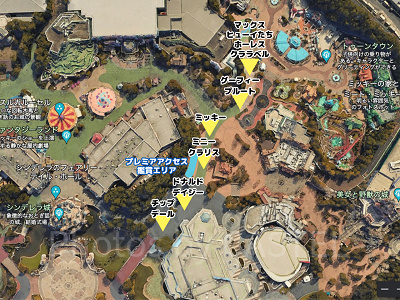 2023年のスプーキー”Boo!”パレードのフロート停止位置(2回目)