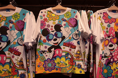 フラワーミッキーTシャツ