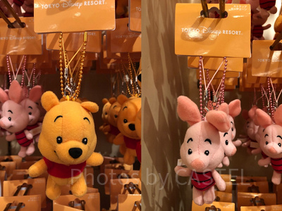 プーさん＆ピグレットぬいぐるみストラップ