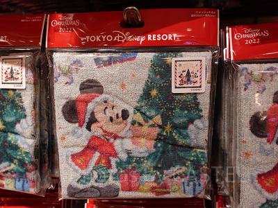 ディズニークリスマスグッズ2022：ウォッシュタオル