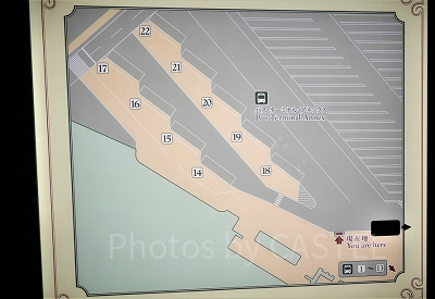 乗車場所の地図