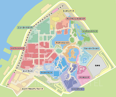 USJのマップ