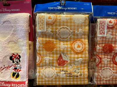 フェイスタオル（ポップコーン柄）