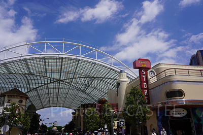 ビバリーヒルズのキャノピー（アーケード）／USJ
