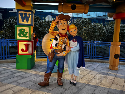 上海ディズニートイストーリーホテル：ウッディ＆ボーピープのペアグリーティング