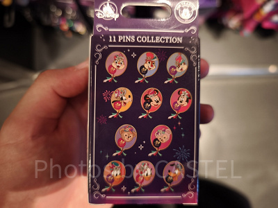 香港ディズニー20周年「ミッキー&フレンズ・グランドセレブレーショングッズ」:ミステリーピンバッジのラインナップ
