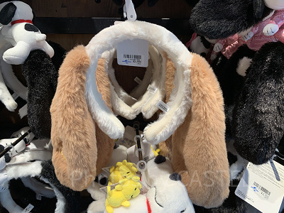 スヌーピーたれ耳カチューシャ（ピンクブラウン）
