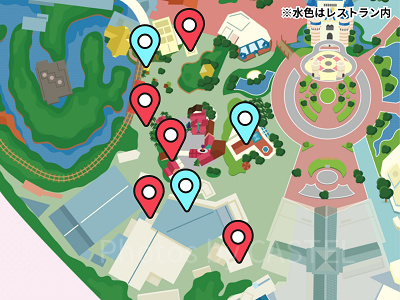 ディズニーランドのトイレマップ：アドベンチャーランド