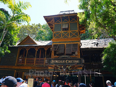 カリフォルニアアナハイムディズニーのアトラクション：ジャングル・クルーズ