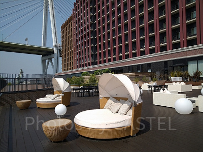 リーベルホテルの3階テラス