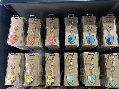 ホグワーツ4寮パステルカラーのキーリング