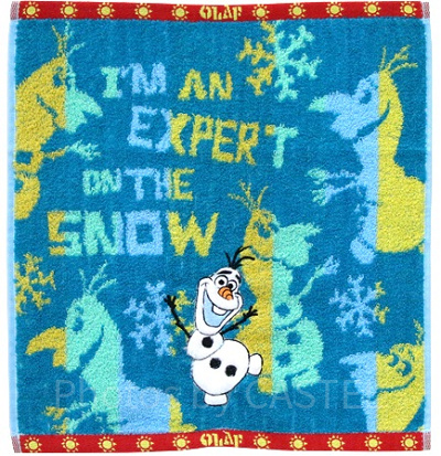 POPで元気が出るデザインのハンドタオル