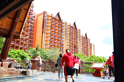 アウラニ・ディズニー・リゾートのロビーからの風景