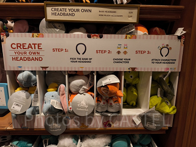 アナハイムディズニーカチューシャ：プラッシュパーツ