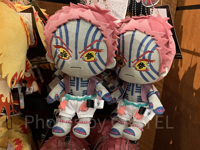 猗窩座のぬいぐるみキーチェーン(USJ鬼滅の刃グッズ2024)